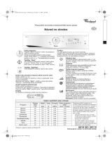 Whirlpool AWG 876/D Program Chart