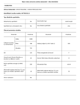 Whirlpool WT70E 831 X Product Information Sheet