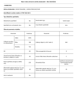 Whirlpool B TNF 5323 OX 3 Product Information Sheet