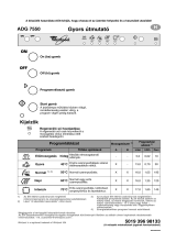 Whirlpool ADG 7550/1 Program Chart