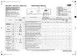 Whirlpool AWG 908 D Program Chart