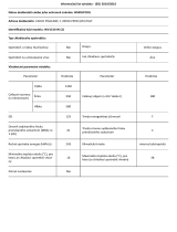 Whirlpool WV1510 W Product Information Sheet