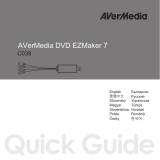 Avermedia DVD EZMaker 7 C039 Stručná príručka spustenia