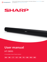 Sharp HT-SB95 Používateľská príručka