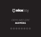 Niceboy ORYX X410 EPIC Používateľská príručka