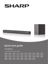 Sharp HT-SBW182 2.1 Soundbar Home Theatre System Užívateľská príručka