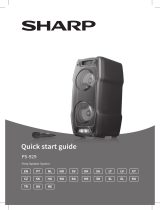 Sharp PS-929 Stručná príručka spustenia
