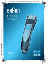 Braun HC50, HC20, Hair Clipper/Hair Perfect Používateľská príručka