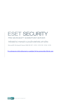 ESET Security for Microsoft SharePoint 7.0 Návod na obsluhu