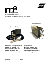 ESAB m3 plasma Precision Plasmarc Plasma Gas Box & Shield Gas Box Používateľská príručka