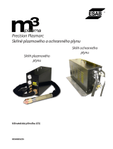 ESAB m3 plasma Precision Plasmarc Plasma Gas Box & Shield Gas Box Používateľská príručka