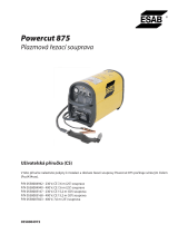ESAB Powercut 875 Plasma Arc Cutting Package Používateľská príručka