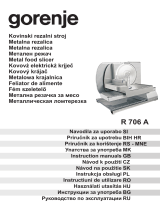 Gorenje R 706 A Používateľská príručka