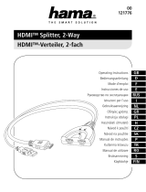 Hama 00121776 HDMI Splitter 2-Way Návod na obsluhu