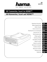 Hama 121775 AV Converter, Scart to HDMI Návod na obsluhu
