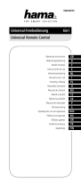 Hama 6 in 1 Universal Remote Control Návod na obsluhu