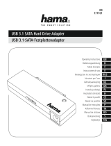 Hama USB 3.1 SATA Hard Drive Adapter Návod na obsluhu