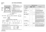 Whirlpool AKZ 531 NB Program Chart