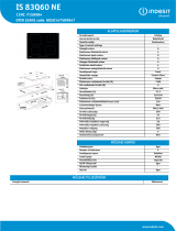 Indesit IS 83Q60 NE Product data sheet