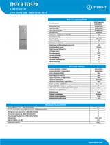 Indesit INFC9 TO32X Product data sheet