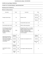 Whirlpool FFD 9458 BV EE Product Information Sheet