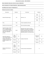 Indesit FFB 8458 BV EE Product Information Sheet