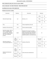 Indesit BTW L60300 EE/N Product Information Sheet