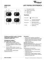 Whirlpool AKM 224 NB Program Chart