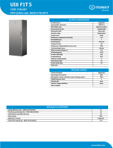 Indesit UI6 F1T S Product data sheet