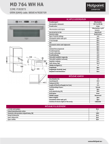 Whirlpool MD 764 WH HA Product data sheet