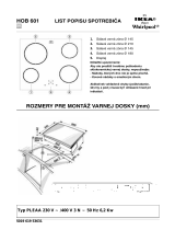 IKEA HOB 601 B Program Chart