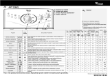 Whirlpool AWT 2288/3 Program Chart