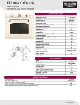 Whirlpool FIT 804 C OW HA Product data sheet