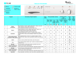 Whirlpool FL 242/1 WP Program Chart