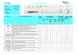 Whirlpool FL 242/1 WP Program Chart