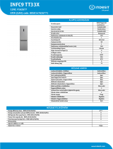 Indesit INFC9 TT33X Product data sheet