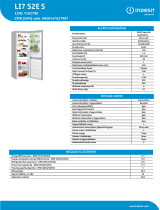 Indesit LI7 S2E S Product data sheet