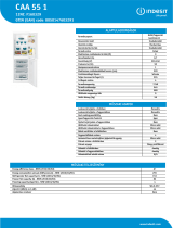 Indesit CAA 55 1 Product data sheet