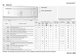 Whirlpool PWA 510 Program Chart