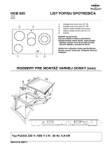 IKEA HOB 605 S N Program Chart