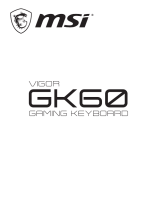 MSI VIGOR GK60 Návod na obsluhu