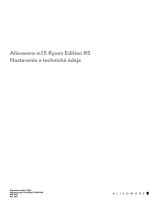 Alienware m15 Ryzen Edition R5 Užívateľská príručka