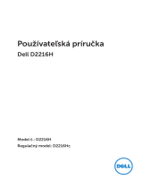 Dell D2216H Užívateľská príručka