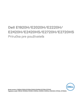 Dell E2220H Užívateľská príručka