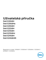 Dell E2016H Užívateľská príručka