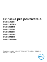 Dell E2216HV Užívateľská príručka