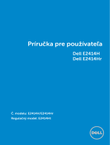 Dell E2414H Užívateľská príručka