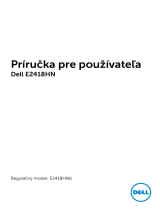 Dell E2418HN Užívateľská príručka