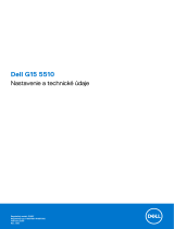 Dell G15 5510 Stručná príručka spustenia