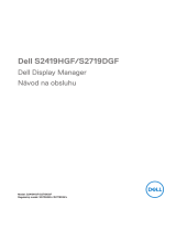 Dell S2719DGF Užívateľská príručka